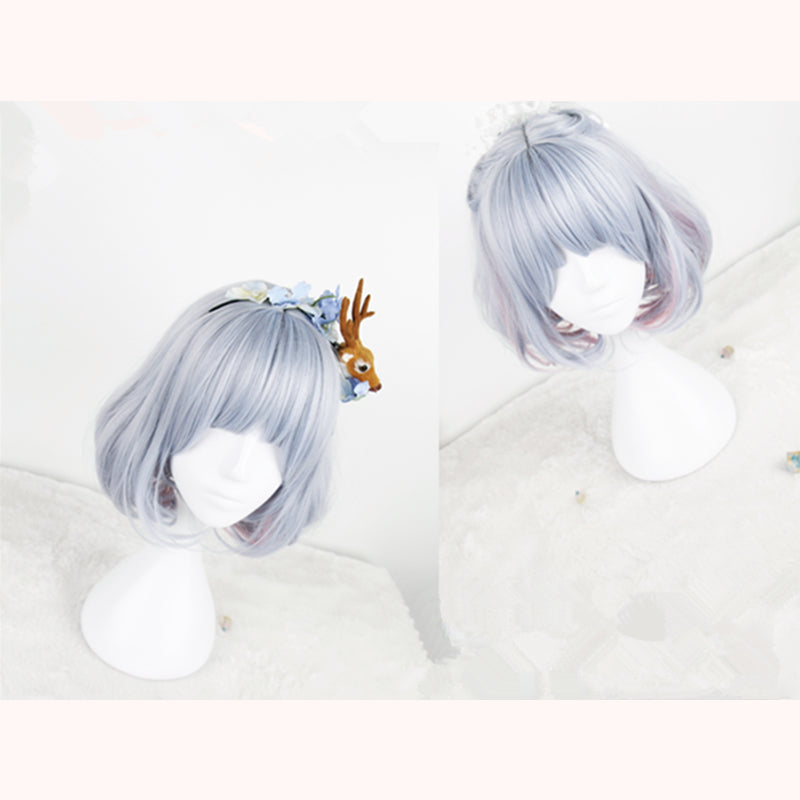 "BLUE DYED PINK SHORT" WIG D071417