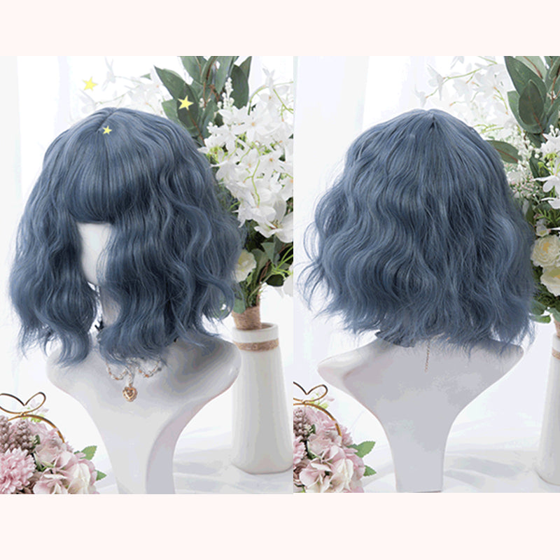 "BLUE SHORT CURLY" WIG D071705
