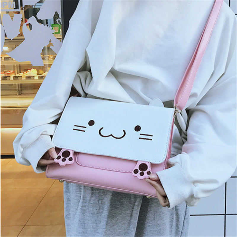 "CUTE CAT EMBROIDERY" SHOULDER BAG D072703
