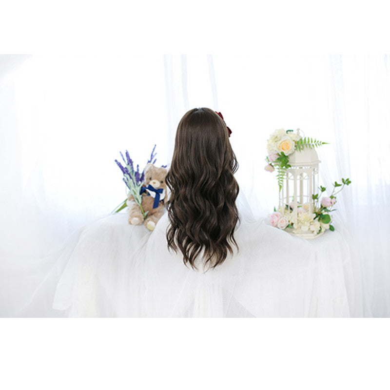 "BROWN BIG WAVY LONG CURLY" WIG D050514