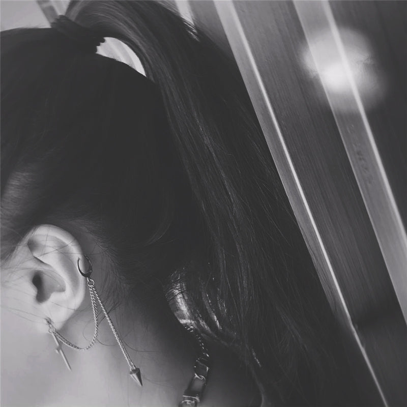 "CROSS EAR BONE CLIP" EARRINGS D042304