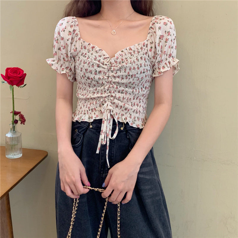 "FLORAL CHIFFON" SHIRT D072906