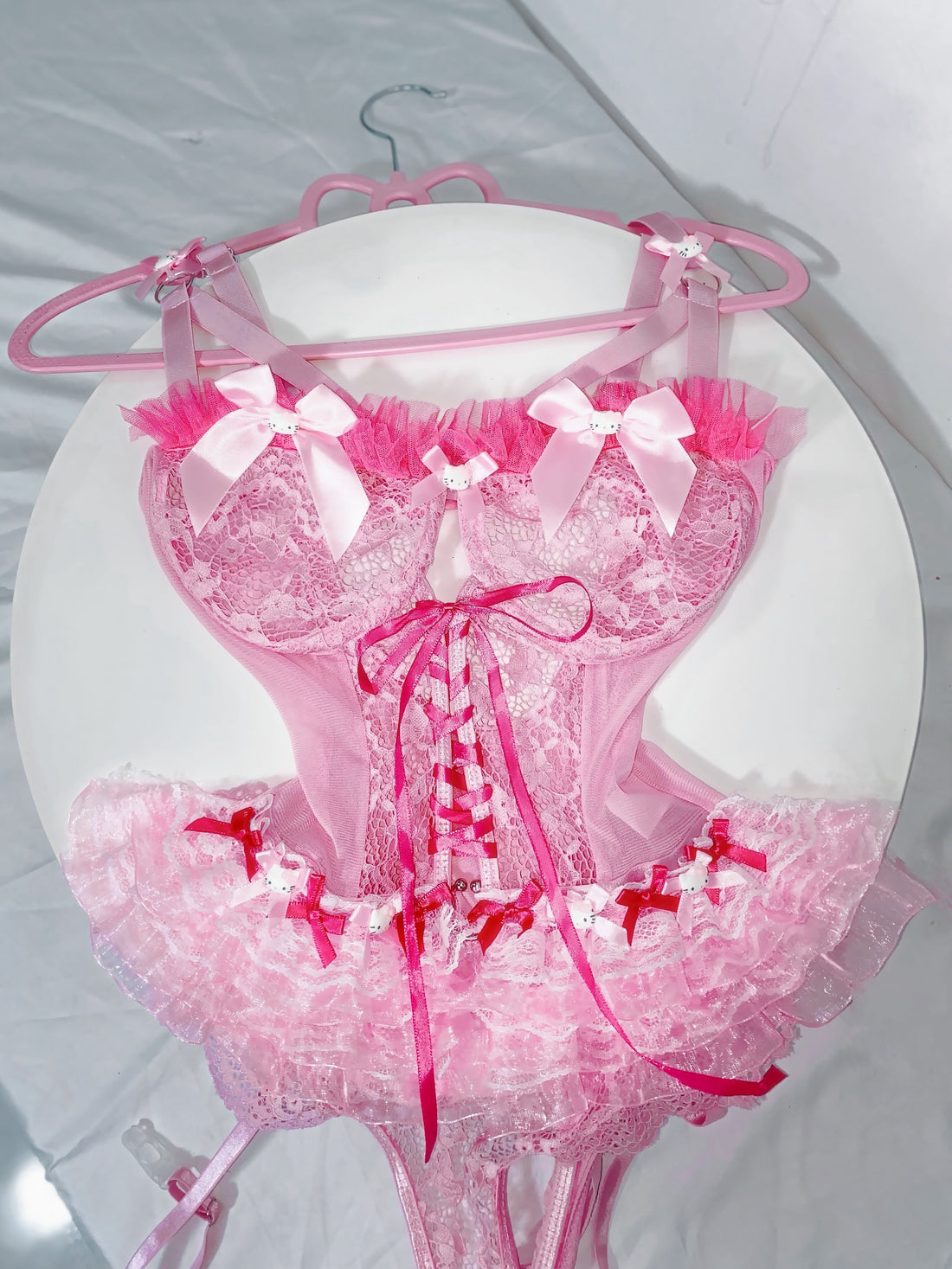 Lolita Pink Gauze Skirt UB98830