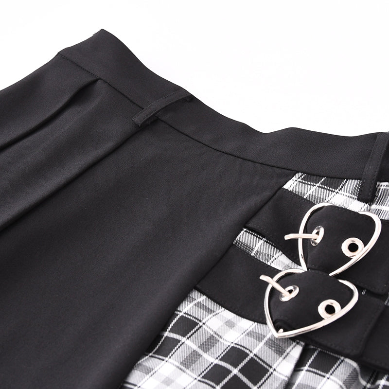 Preppy Paneled Skirt UB98141