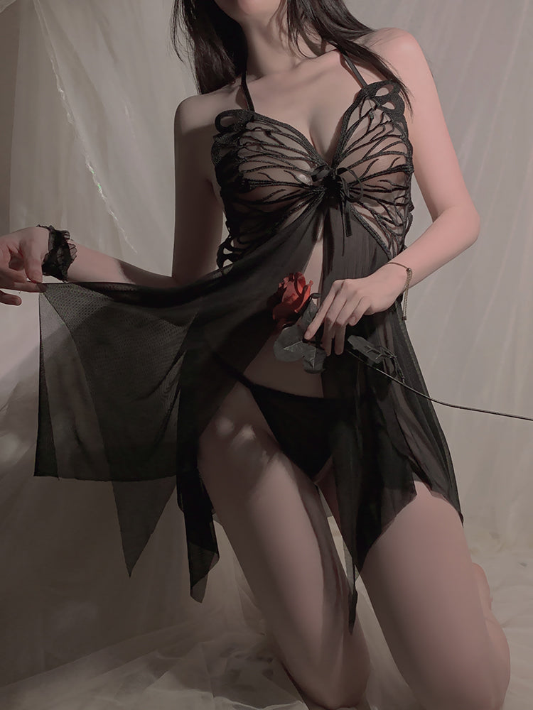 Butterfly Mesh Nightgown UB10004