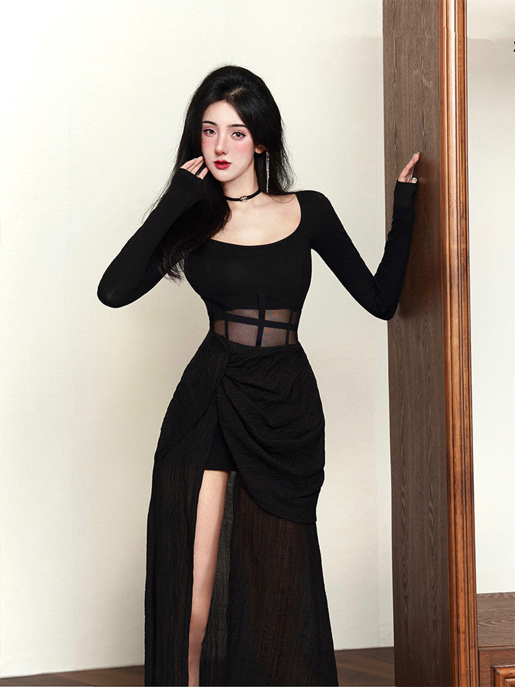 Mesh Panel Dress UB98553