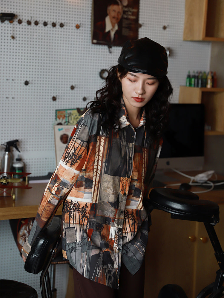 VINTAGE LOOSE SHIRT TOP UB98221