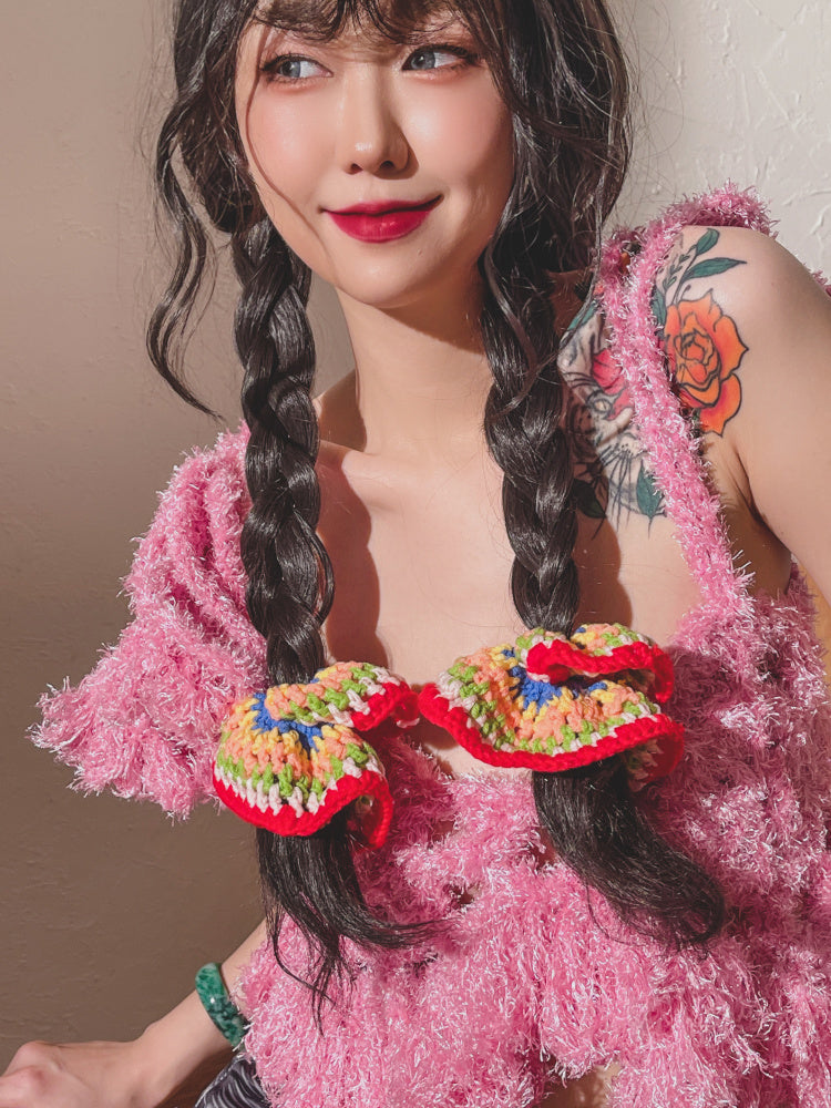 VINTAGE RAINBOW HAIR TIES UB98220