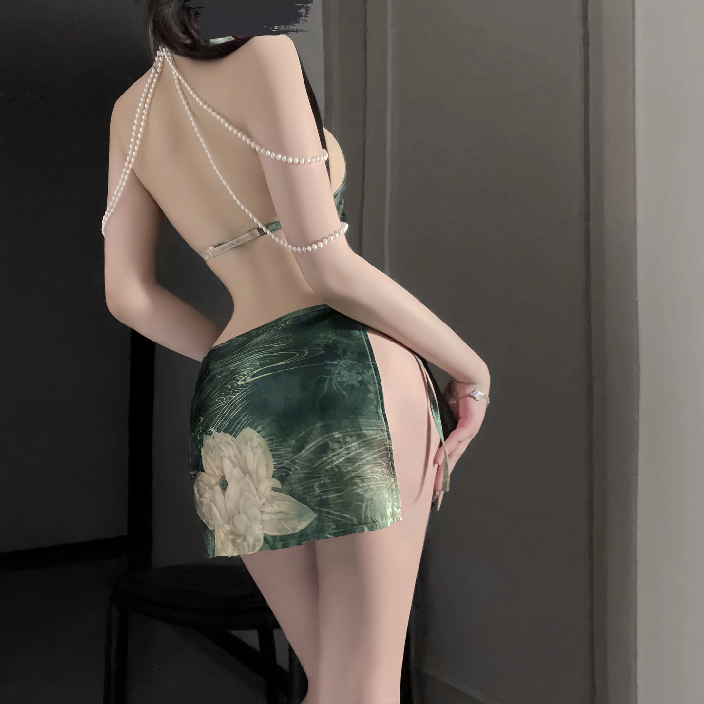 green cheongsam UB10097