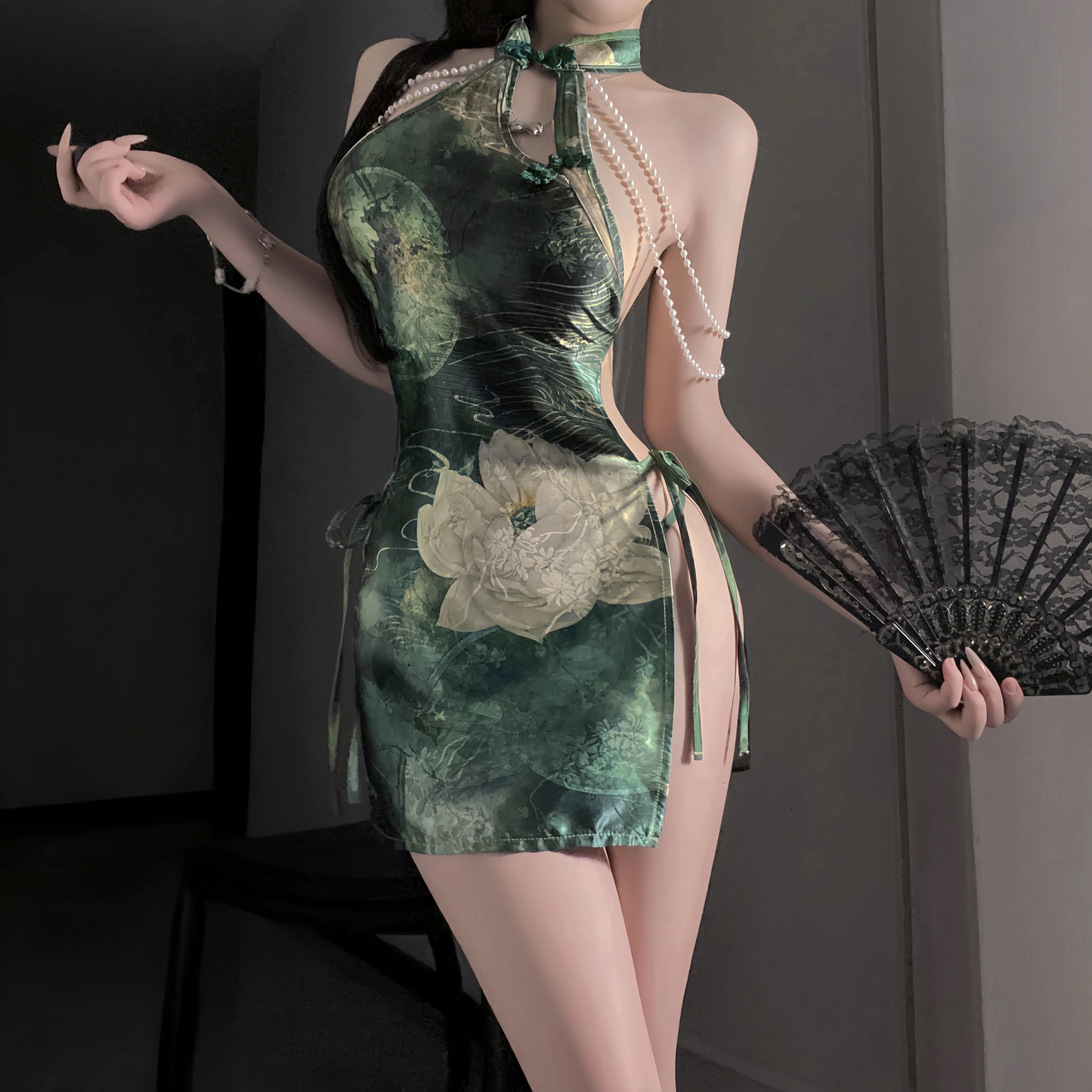 green cheongsam UB10097