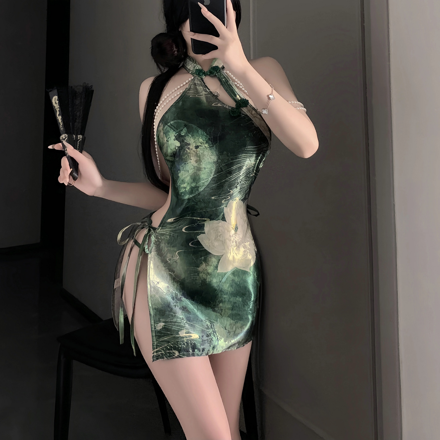 green cheongsam UB10097
