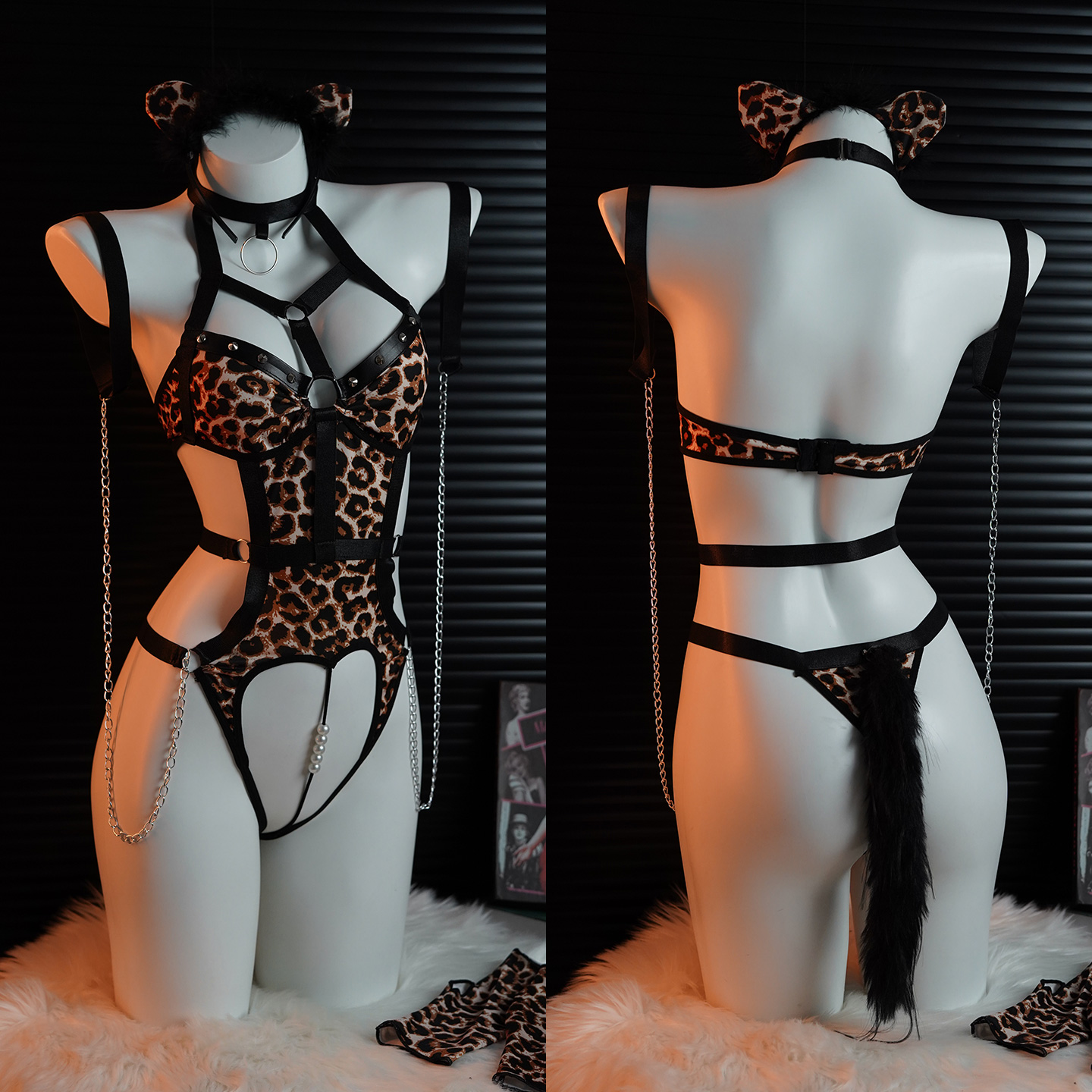 Leopard print bodysuit  UB10111