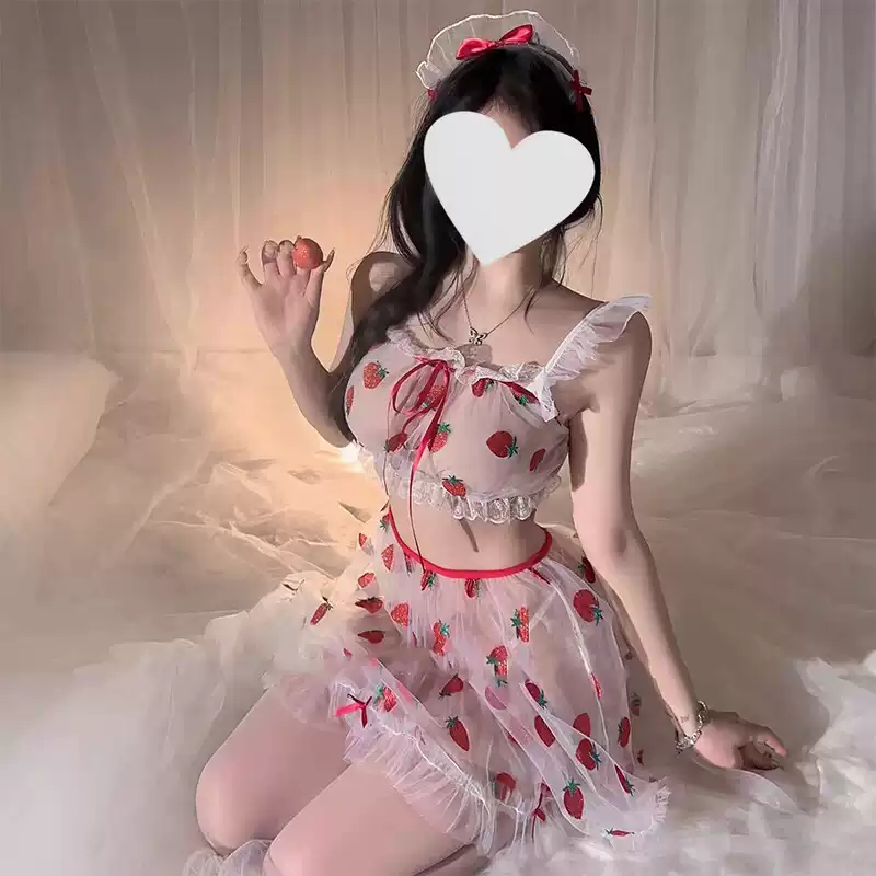 Strawberry Mesh Nightdress UB10127
