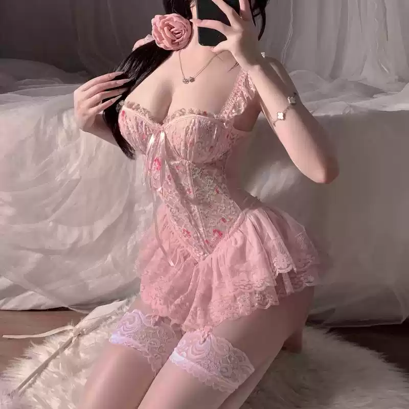 Lace floral dress UB10139