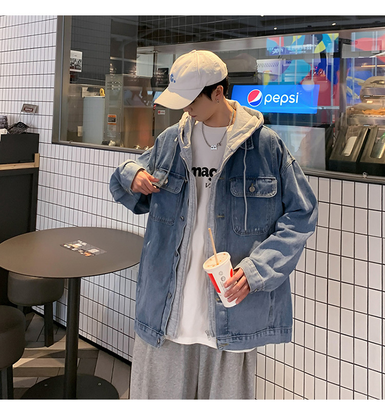 "LONG-SLEEVED HOODED” JACKET COAT K100308