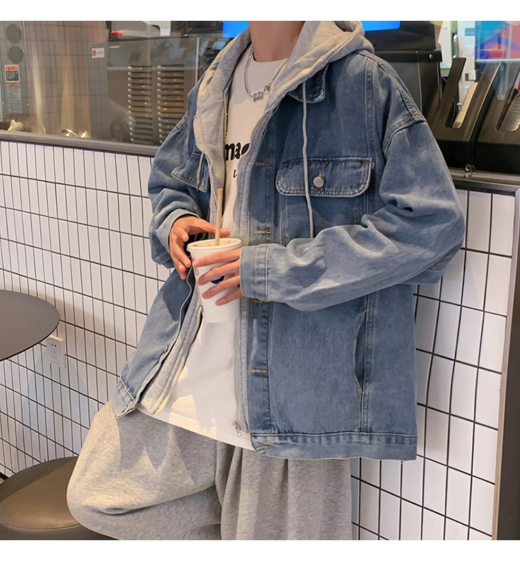 "LONG-SLEEVED HOODED” JACKET COAT K100308