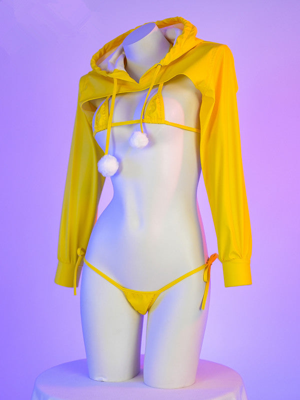 Yellow Leather Bikini UB99025