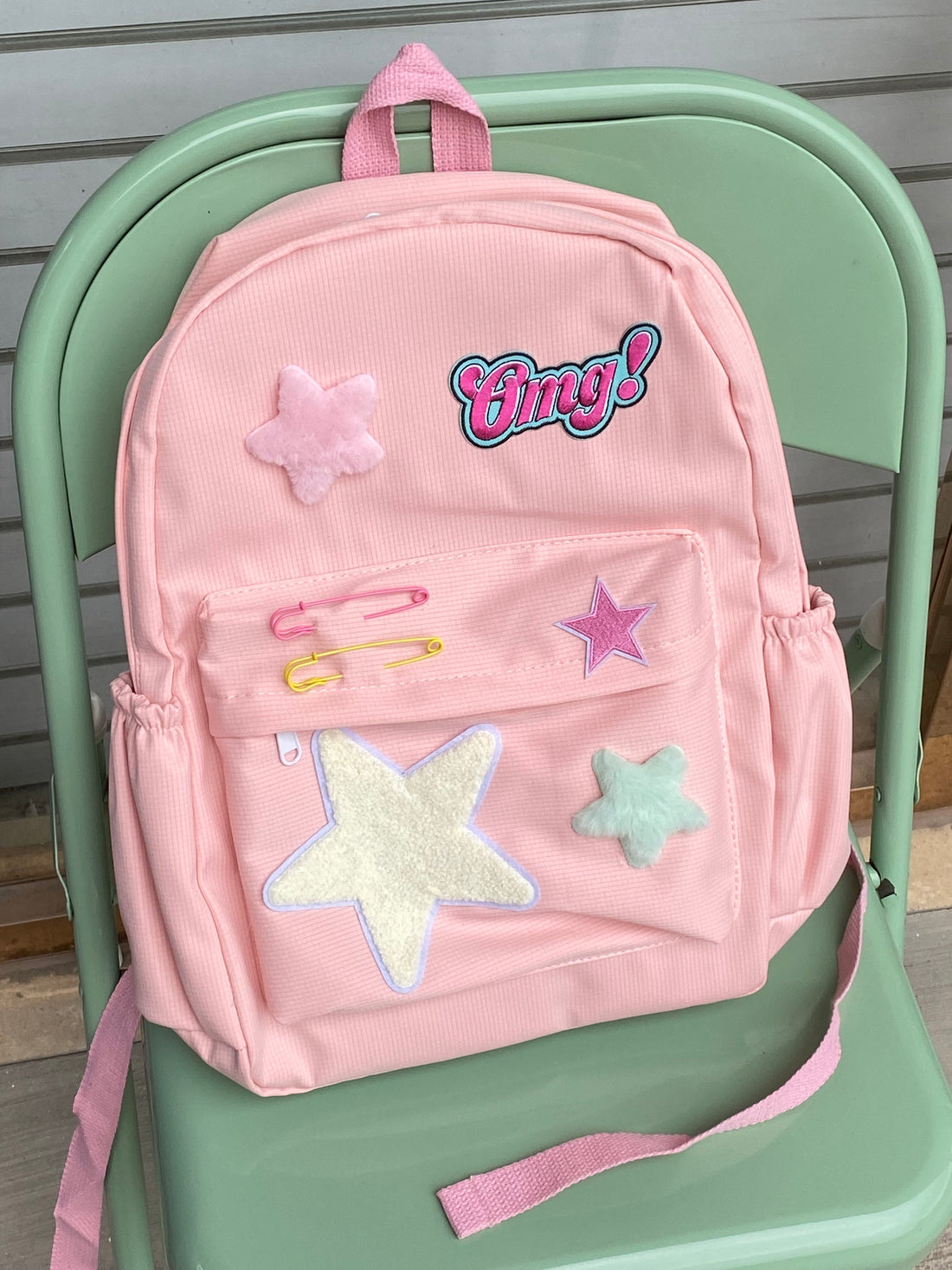 Cute Star Contrast Color Backpack UB98216