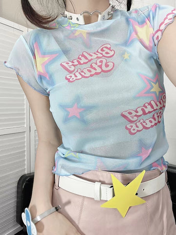 Y2K Harajuku Star T-shirt UB98403