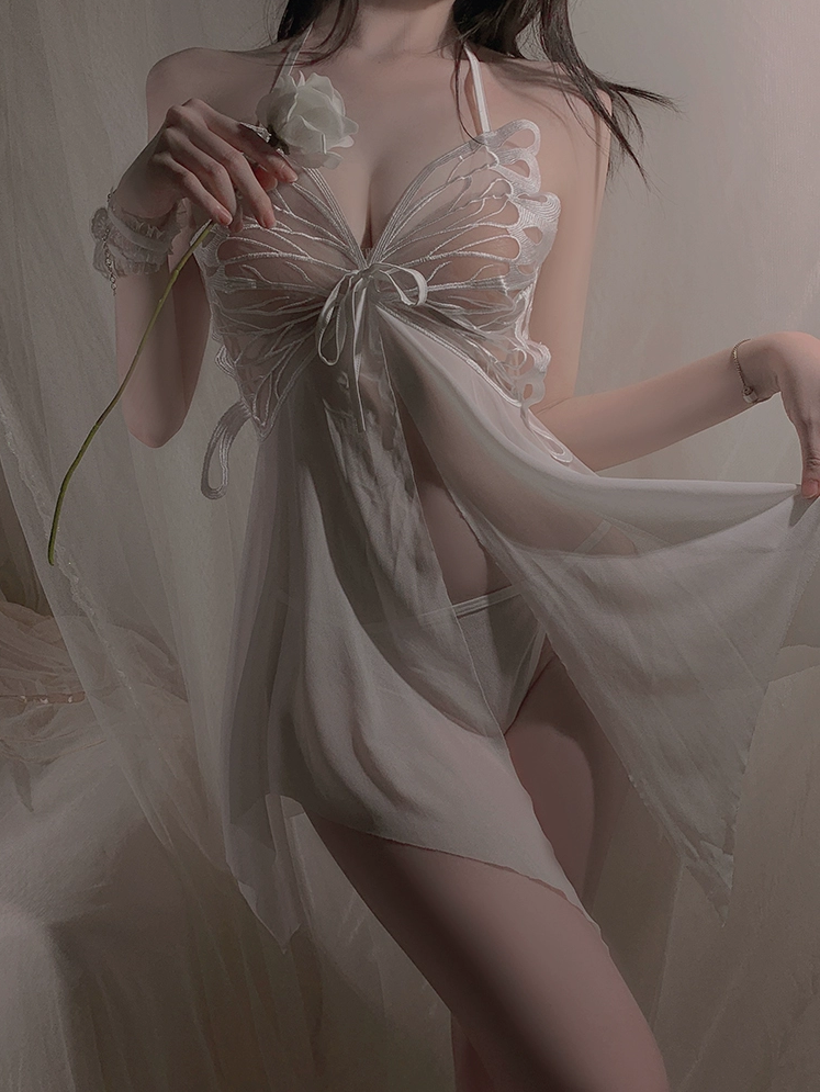 Butterfly Mesh Nightgown UB10004