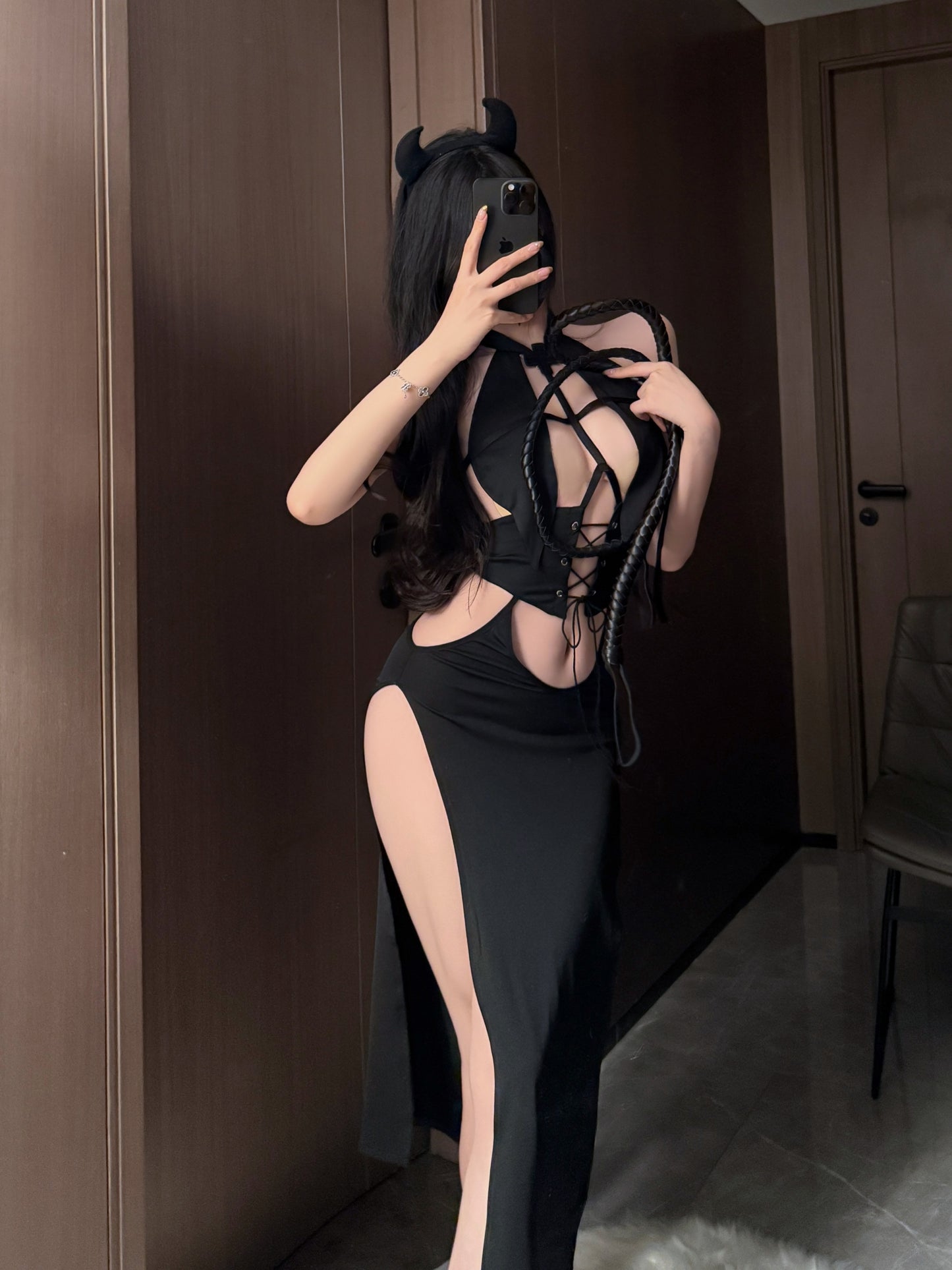 black nun dress set UB10068