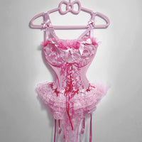 Lolita Pink Gauze Skirt UB98830