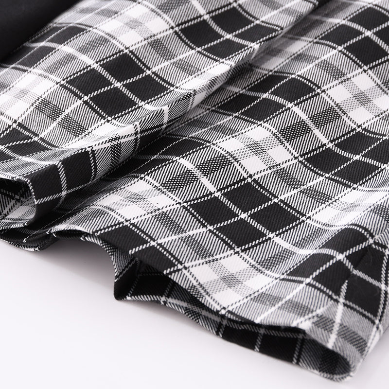 Preppy Paneled Skirt UB98141