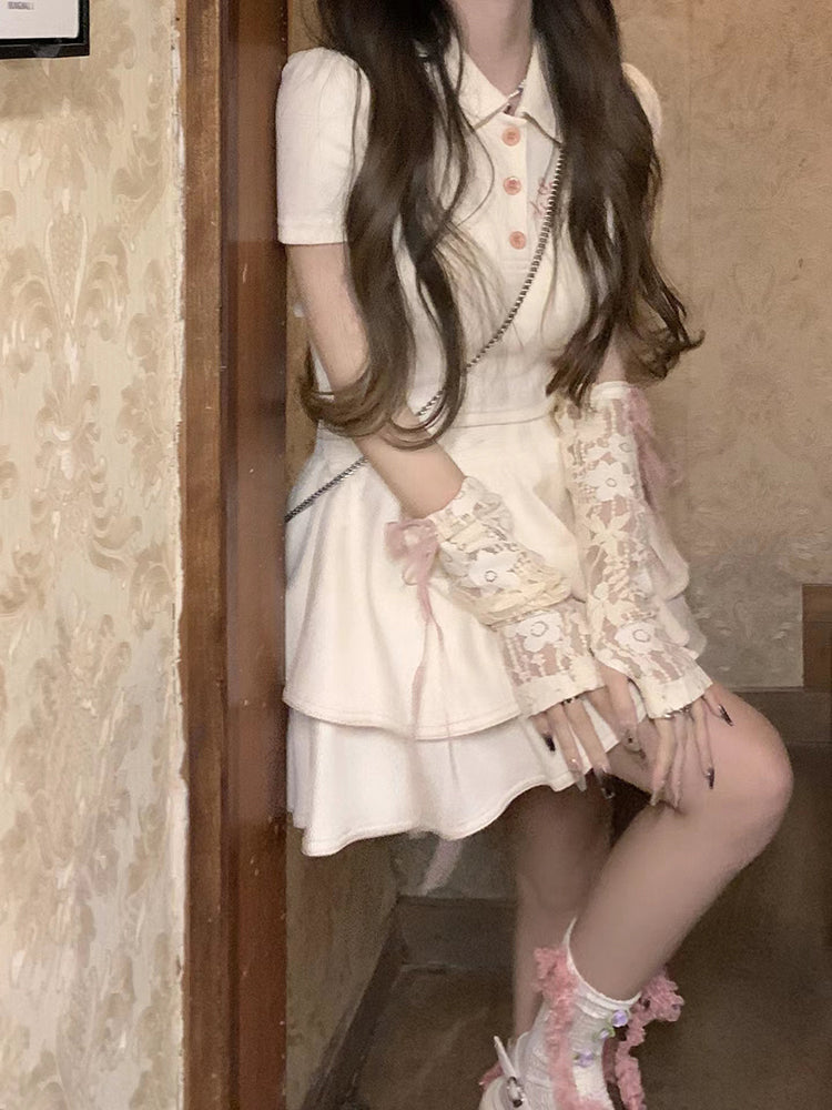 Sweet Preppy Bow Dress UB98120