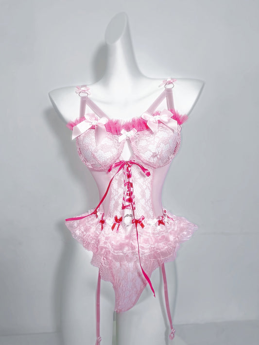 Lolita Pink Gauze Skirt UB98830