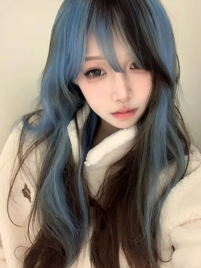 Y2k Blue Brown Wig UB99010