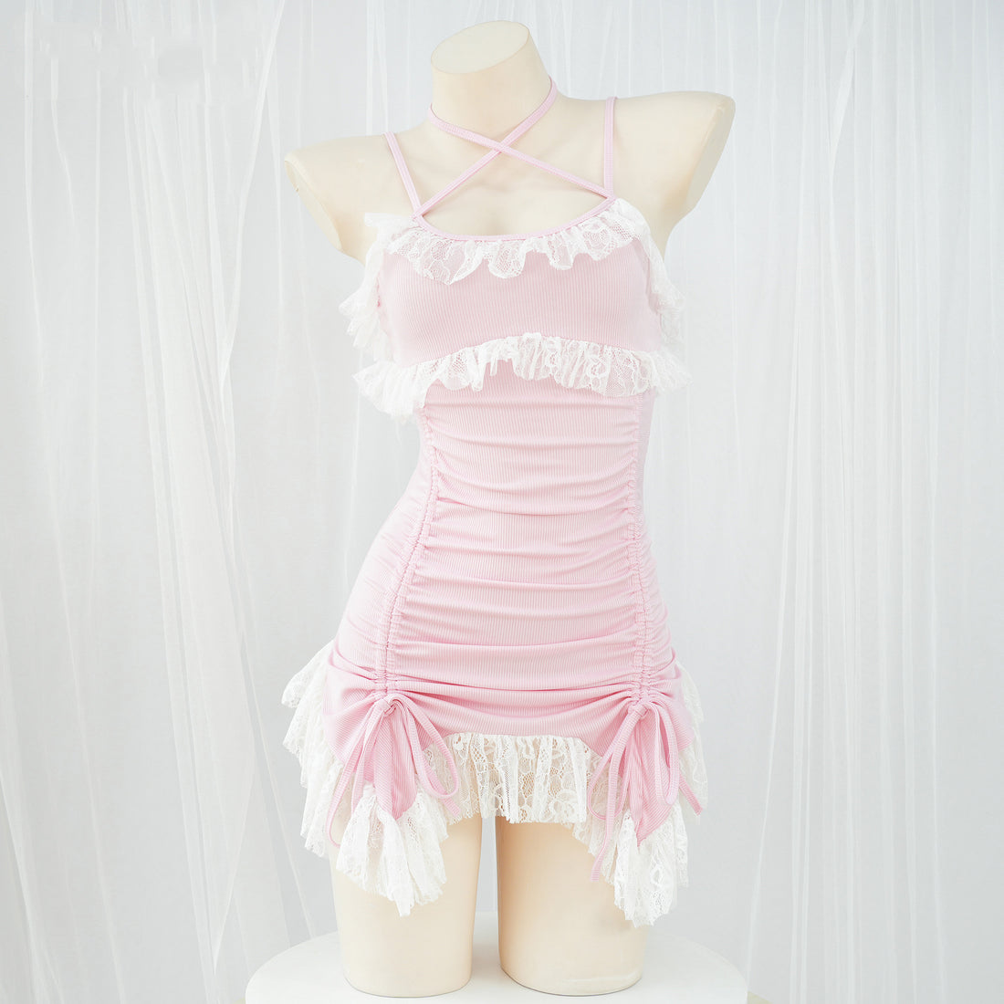 Pink suspender dress  UB98700