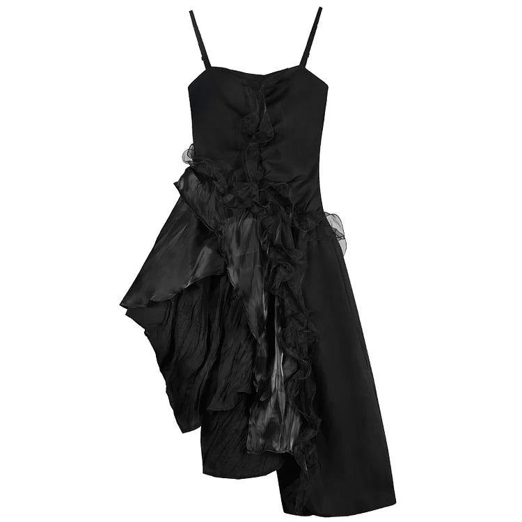 Irregular Lace Slip Dress UB98561