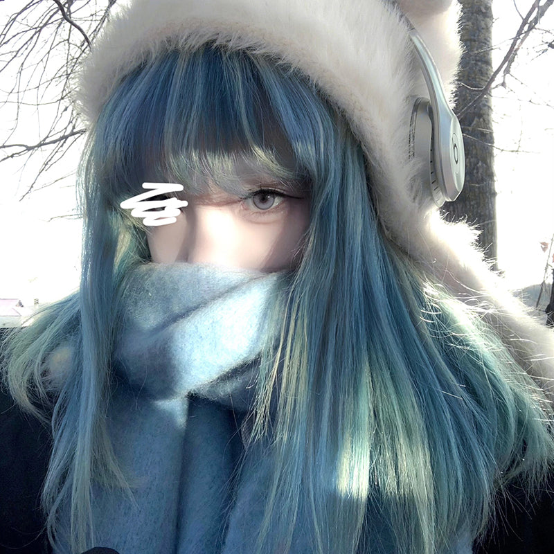 Y2k Blue Wig UB98860