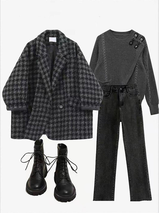 retro woolen 3 piece set  UB98574