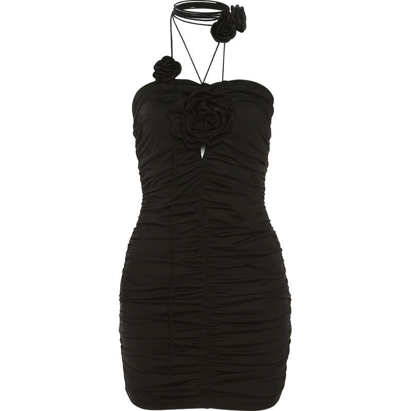 Black Suspender Dress UB98587