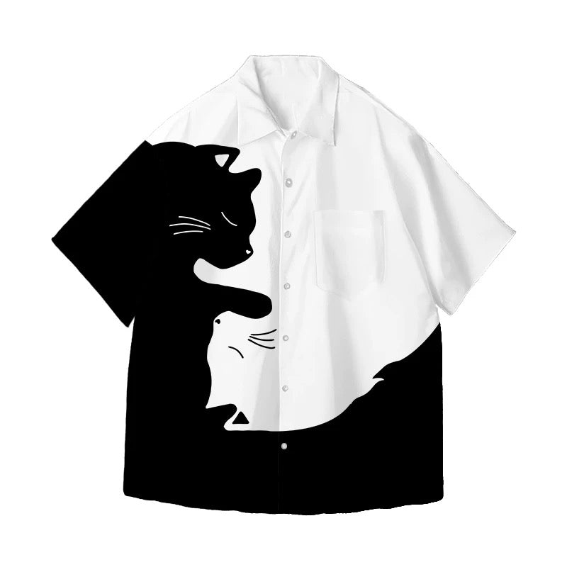 "CAT PRINT" SHIRT N091108