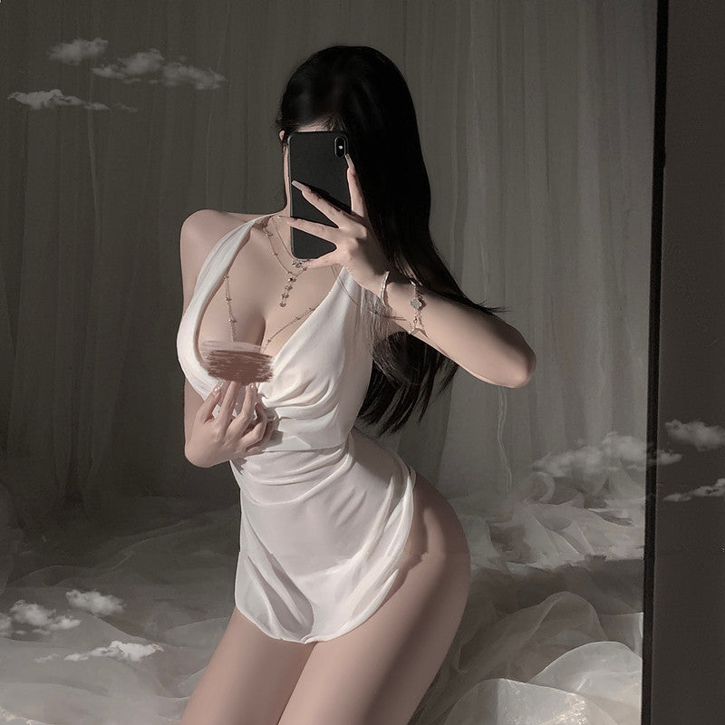 White Mesh Nightdress UB99364