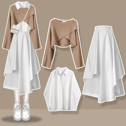 white dress three piece   UB98578