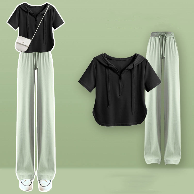 Harajuku top + trousers two-piece set UB98298