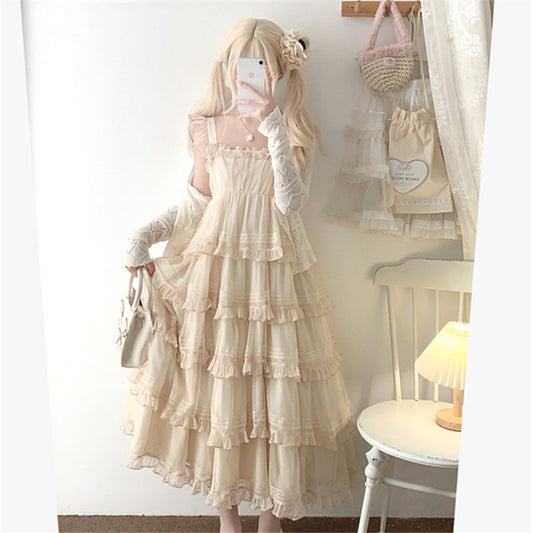 Dotted Lace Cake Dress UB99184