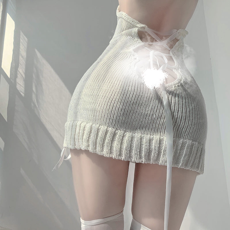 White sweater  dress  UB126