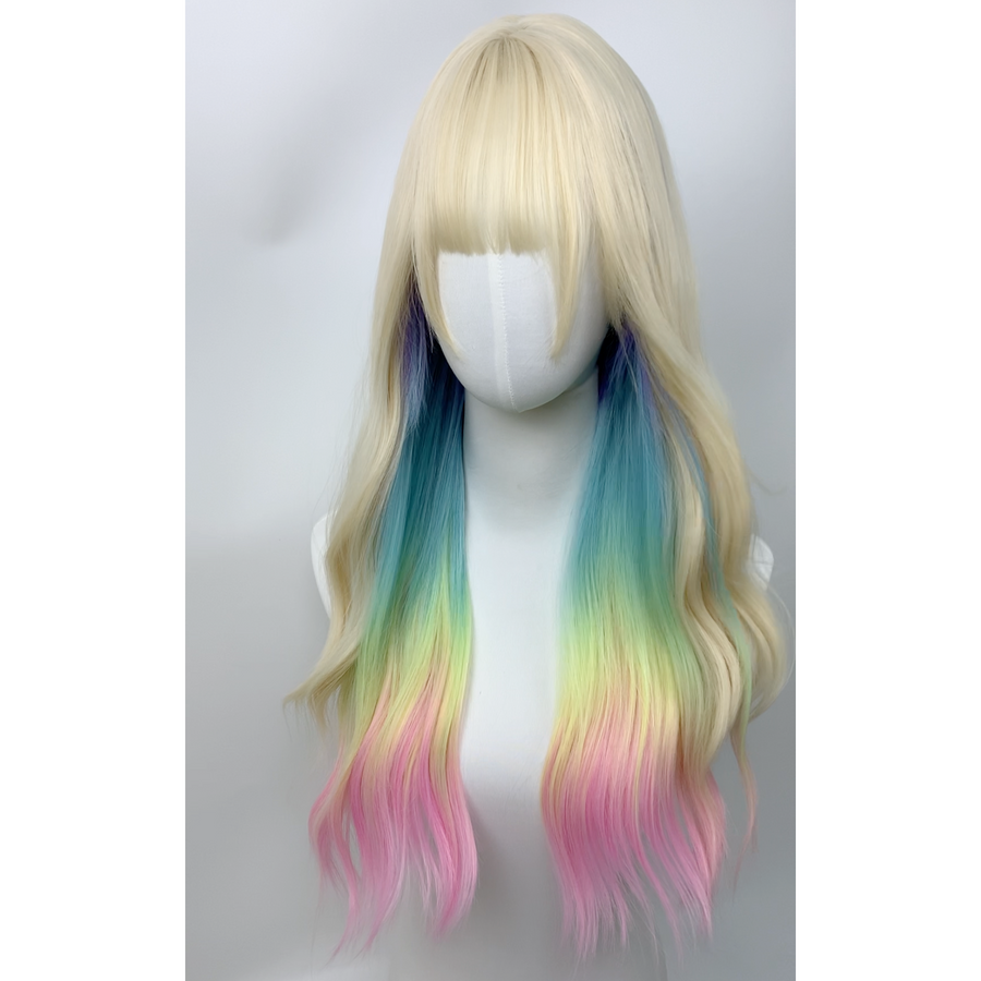 Rainbow Long Curly Wig UB98943