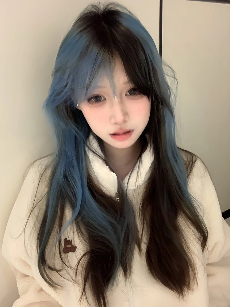Y2k Blue Brown Wig UB99010