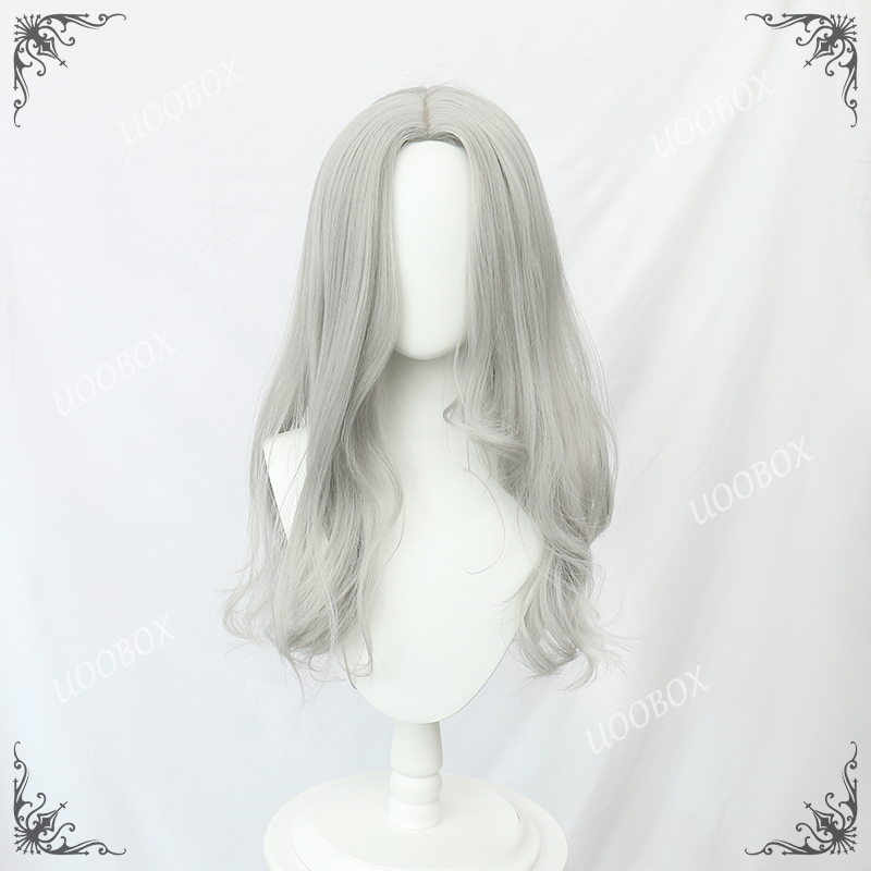 Original Grey Long Curly Wig PL2252
