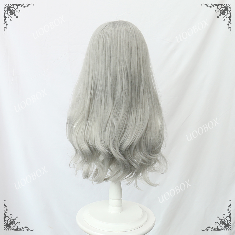 Original Grey Long Curly Wig PL2252