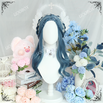 Original Blue Long Curly Wig PL2324A