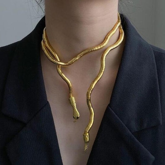 DARK SNAKE DESIGN NECKLACE UB98219