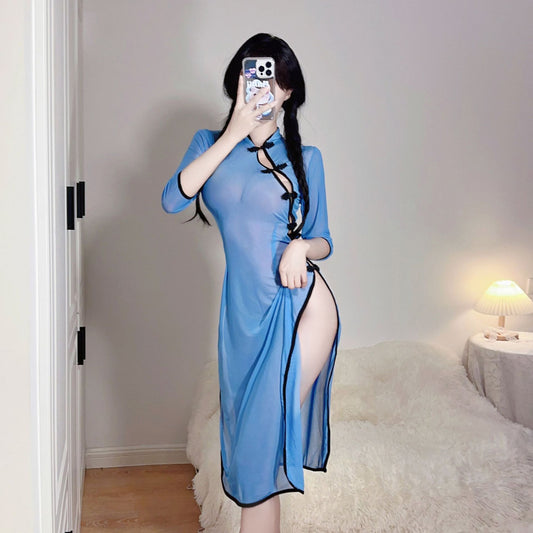 Mesh Cheongsam Dress UB98797