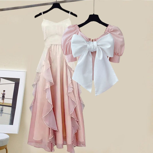 pink two piece suit  UB98376