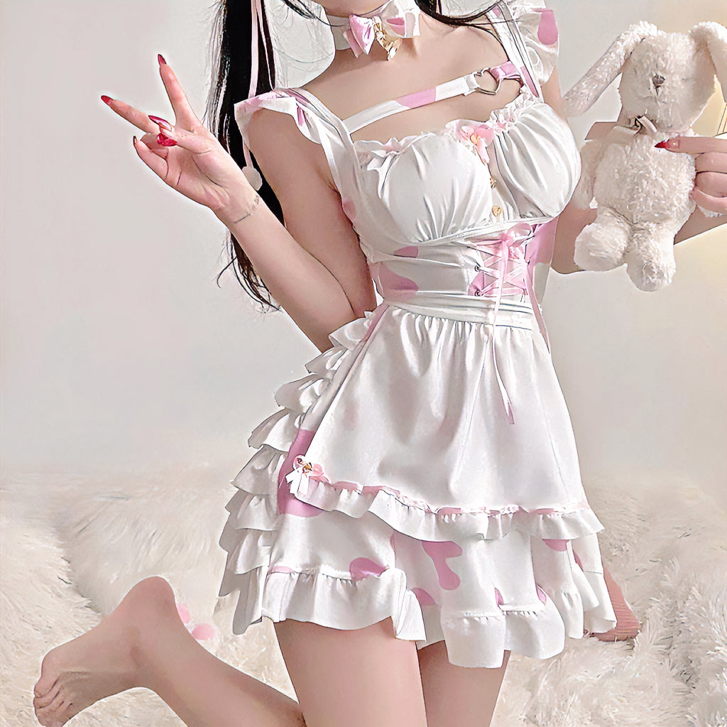 Cute Cow Maid Dress UB98266